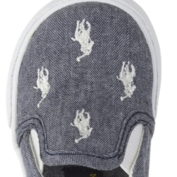 POLO Ralph Lauren Bal Harbour Big Pony Slip-On Kids Sneakers EUC - Picture 11 of 11